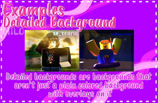 GFX Commissions Examples Detailed Background "Detailed backgrounds are backgrounds that aren't just a plain colored background with overlays on it"